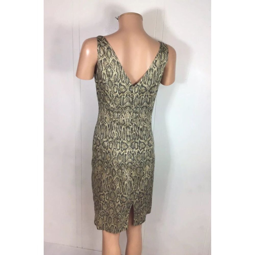 Chetta B Sherrie Bloom Dress Animal Print Leopard Womens Small - Picture 4 of 9
